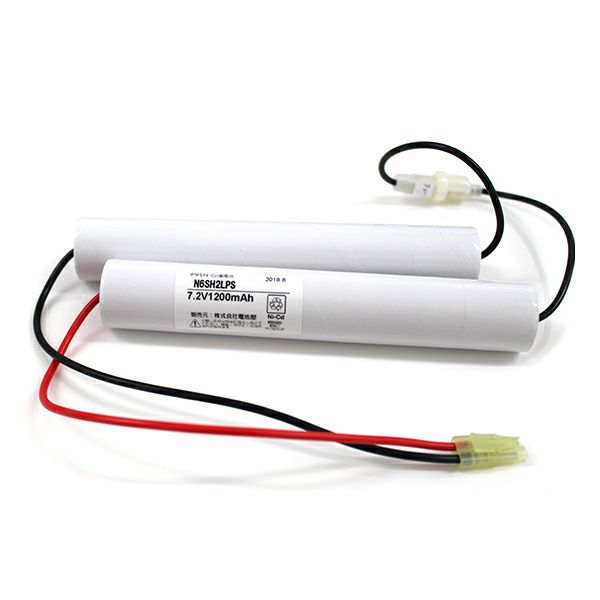 N-6SH2LP相当品 (同等品) 7.2V1200mAh＜年度シール付き＞ コネクター付きそのまま取付できます。