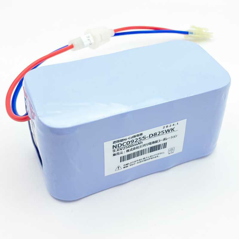 NDC-0925相当品 9.6V2500mAh TOA製非常放送用交換電池 コネクター付き