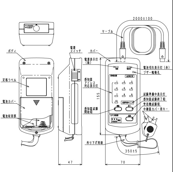 NSY902A 日本ドライケミカル 外部試験機