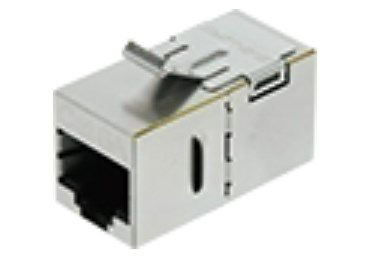 RJSJ-J6A カナレ CAT6A キーストーンアタッチメント 	RJ45モジュラ中継アダプタ (シールド付き)