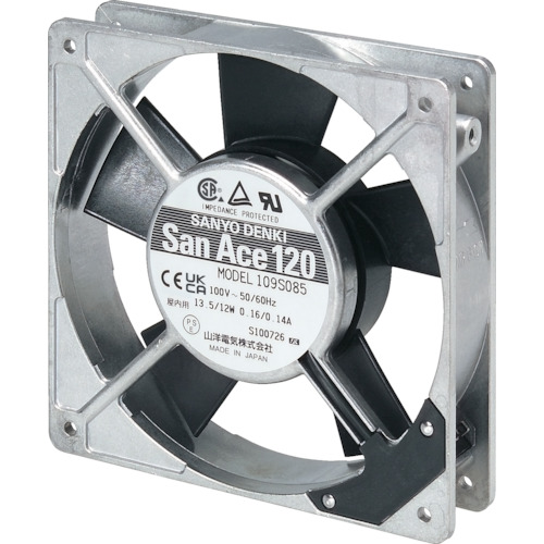 S-109S085 ＳａｎＡｃｅ　ＡＣファン（１２０×２５ｍｍ　ＡＣ１００Ｖ　プラグコード付属）