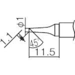 T12-BC1 白光　こて先　１ＢＣ型