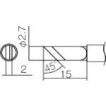 T12-K 白光　こて先　Ｋ型