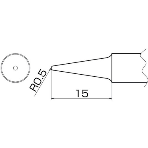 T20-BL2 白光　こて先　２ＢＬ型