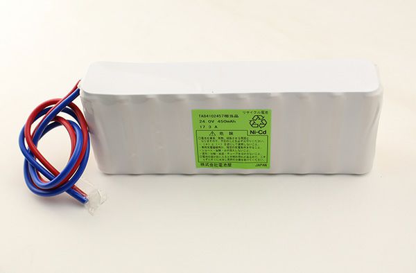 TA84102457相当品 パナソニック製設備時計用バッテリー 24V450mmAh ＜リード線のみコネクターなし＞