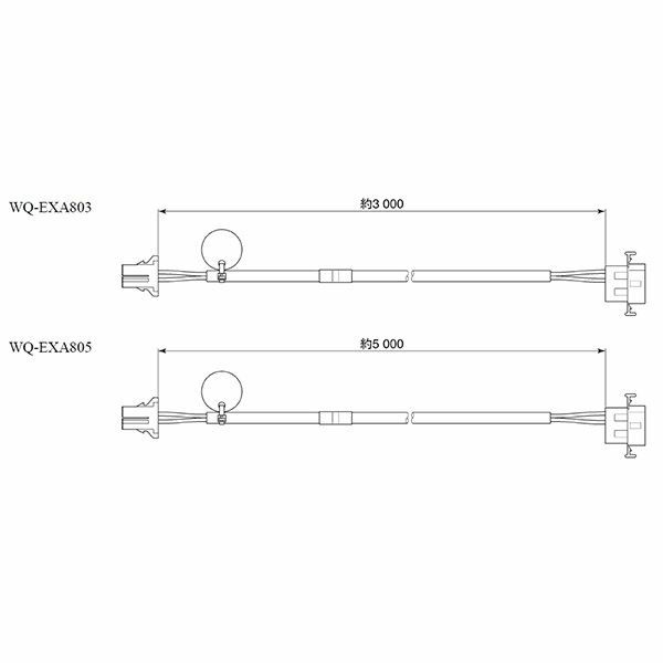 WQ-EXA803 パナソニック 音響設備 非常放送用接続(音声)ケーブル 3m