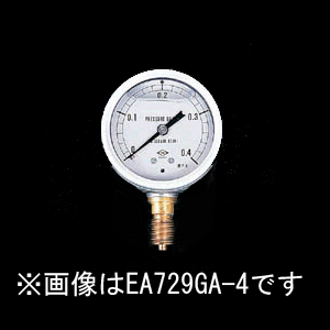 EA729GA-4 エスコ G 1/4"/ 60mm/0-0.4MPa 圧力計(グリセリン入)