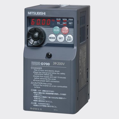 EA940MX-1 エスコ 200V/0.1kw  インバーター(3相モーター用) （三菱電機 FR-D720-0.1K）