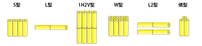 組電池形状